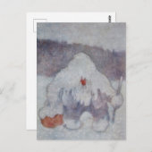 Carte Postale "Troll de neige" par Theodor Kittelsen (Devant / Derrière)