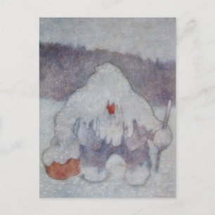 Carte Postale "Troll de neige" par Theodor Kittelsen
