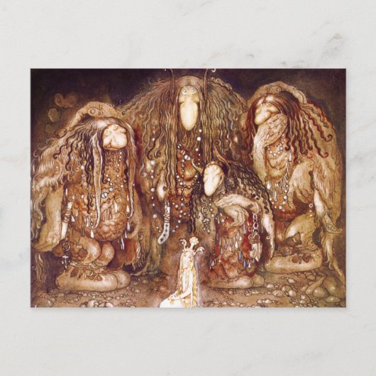 Carte Postale Troll Famille et Princesse (Devant)