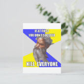 Carte Postale Troll God Kills (Debout devant)