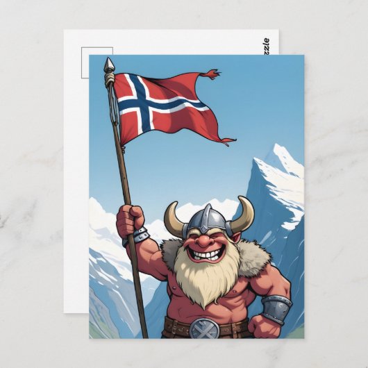 Carte Postale Troll norvégien (Devant / Derrière)