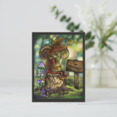 Carte Postale Troll Souche "Pas d'humains" (Debout devant)