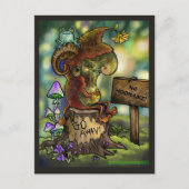 Carte Postale Troll Souche "Pas d'humains" (Devant)