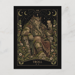Carte Postale Troll, Tarot Art Starlit