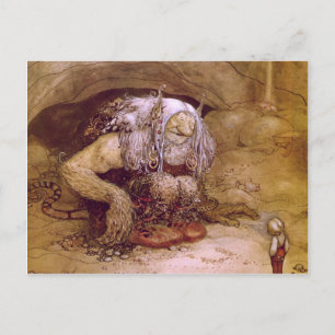 Carte Postale Troll with Little Boy