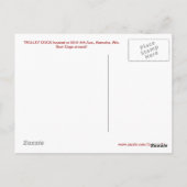 CARTE POSTALE TROLLEY CHIENS ! (Dos)