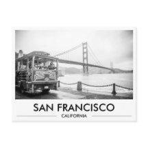 Trolley de San Francisco sur le pont Golden Gate