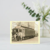 Carte Postale Trolley, Zanesville, Newark, Ohio Vintage (Debout devant)