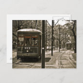 Carte Postale Trolleybus passant (Devant / Derrière)