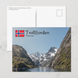 Carte Postale Trollfjorden Norvège