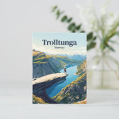 Carte Postale Trolltunga Norvège (Debout devant)