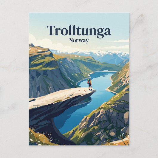Carte Postale Trolltunga Norvège (Devant)