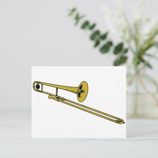 Carte Postale Trombone (Debout devant)