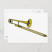 Carte Postale Trombone (Devant / Derrière)