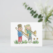 Carte Postale Trombone (Debout devant)
