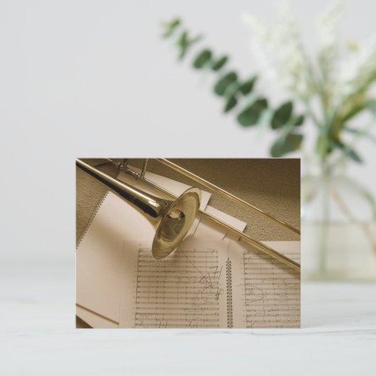 Carte postale Trombone (Debout devant)