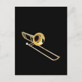 Carte Postale "Trombone" design cadeaux et produits (Devant)