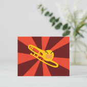 Carte Postale Trombone faisant rage (Debout devant)