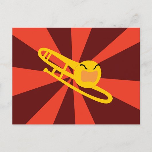 Carte Postale Trombone faisant rage (Devant)