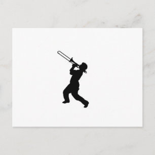 Carte Postale "Trombone Player" design cadeaux et produits