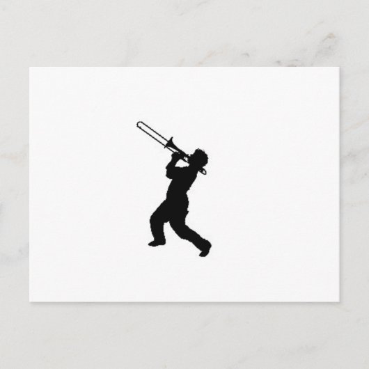 Carte Postale "Trombone Player" design cadeaux et produits (Devant)