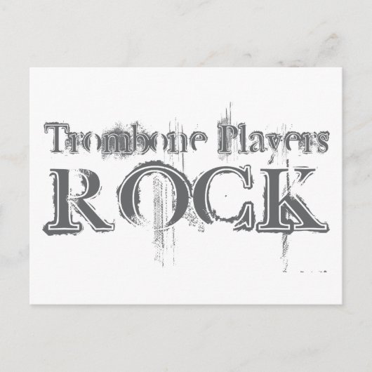 Carte Postale Trombone Players Rock (Devant)