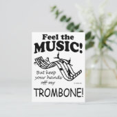 Carte Postale Trombone Sent La Musique (Debout devant)