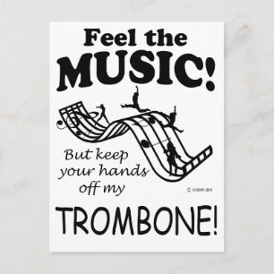 Carte Postale Trombone Sent La Musique
