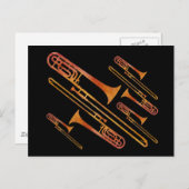 Carte Postale Trombones de taille (Devant / Derrière)