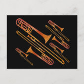 Carte Postale Trombones de taille (Devant)