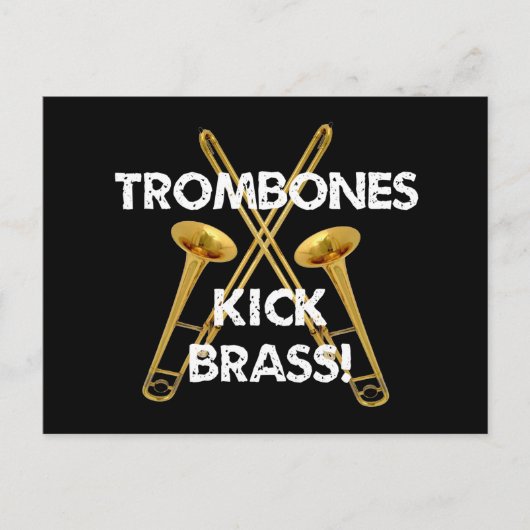 Carte Postale Trombones Kick Brass ! (Devant)