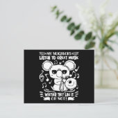 Carte Postale Tromboniste Trombone Joueur Koala avec Trombone (Debout devant)