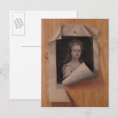 Carte Postale Trompe - l ' portrait d'oeil de Madame (Devant / Derrière)