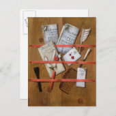 Carte Postale Trompe l'oeil, 1702 (Devant / Derrière)