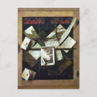 Trompe l'oeil avec lettres et carnets, 1665