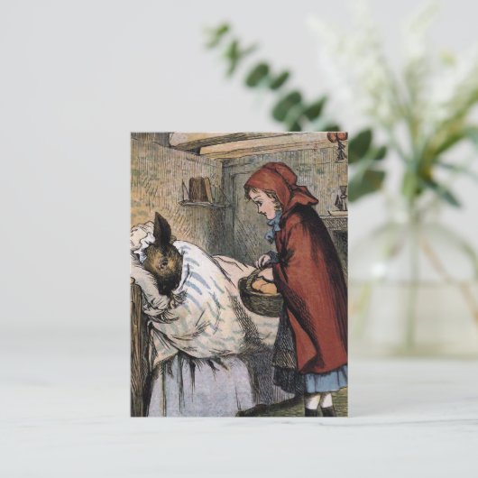 Carte Postale Tromper le capot rouge (Debout devant)