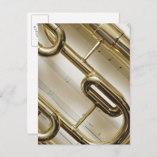 Carte Postale Trompette détaillée (Devant / Derrière)