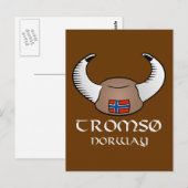 Carte Postale Tromso Norvège Viking Casquette (Devant / Derrière)