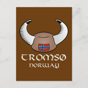Carte Postale Tromso Norvège Viking Casquette
