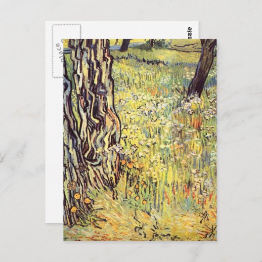 Carte Postale Troncs d'arbres par Vincent van Gogh (Devant / Derrière)