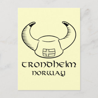 Carte Postale Trondheim Norvège Casquette viking