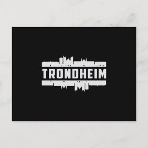 Carte Postale Trondheim Norway City Skyline Cityscape Funny Cade