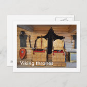 Carte Postale Trône viking (Devant / Derrière)