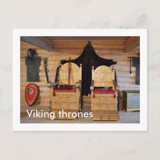 Carte Postale Trône viking (Devant)