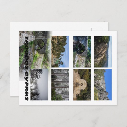 Carte postale Troodos Chypre (Devant / Derrière)