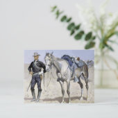 Carte Postale Trooper des Plaines par Frederic Remington (Debout devant)