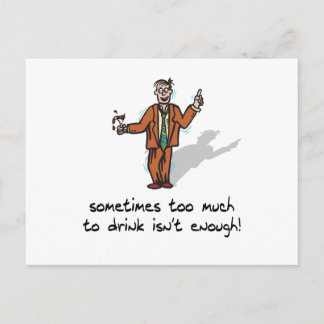 Carte Postale Trop À Boire