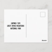 Carte Postale Trop de cheminée au coucher du soleil Great Smoky  (Dos)