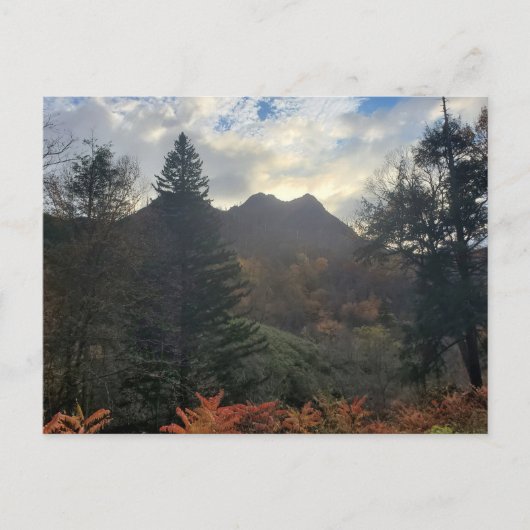 Carte Postale Trop de cheminée au coucher du soleil Great Smoky  (Devant)