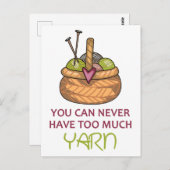 Carte Postale Trop de fils (Devant / Derrière)